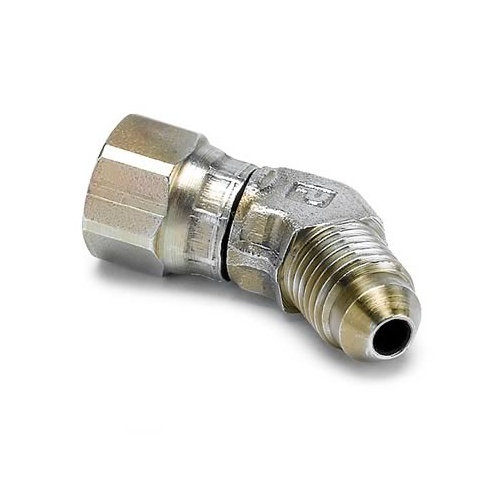 Autometer FITTING, ADAPTER, 45 Degrees , -4AN FEMALE to -4AN MALE, STEEL