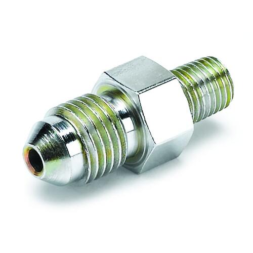 Autometer Fitting, Adapter, -4An Male To 1/16" Npt Male, For Ford Fuel Rail, Accessories