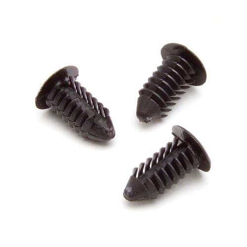 Autometer Ratchet Fasteners, 100 Pcs., Black, For Gauge Pod / Pillar Installation, Mounting Solution
