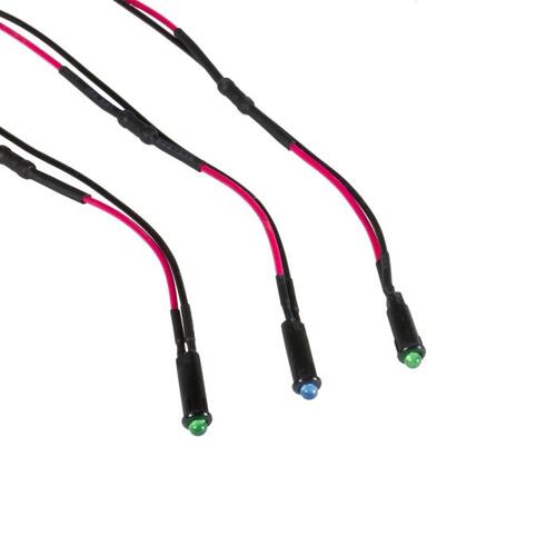 Autometer Led Indicator Light Kit (2 Green, 1 Blue), Accessories
