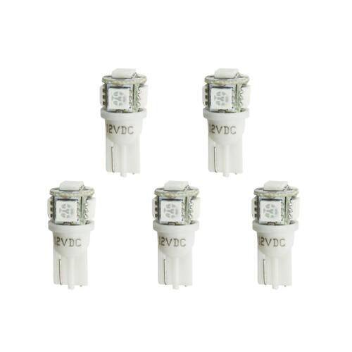Autometer Led Bulb, Replacement, T3 Wedge, White, 5 Pack, Accessories