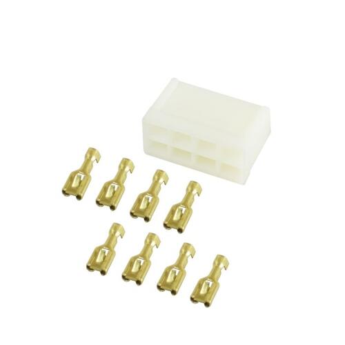 Autometer Connector, Wiring, 8 Terminal, For Elec. In-Dash Tach Or Speedometer, Accessories