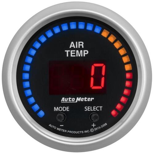 Autometer Gauge, Air Temp, Dual, 2 1/16", 0-300ºf, Digital, Sport-Comp, Sport-Comp