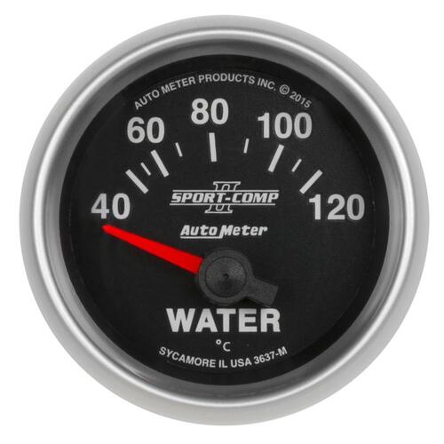 Autometer Gauge, Water Temp, 2 1/16", 40-120ºc, Electric, Sport-Comp Ii, Sport-Comp Ii