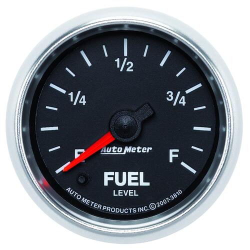Autometer Gauge, Fuel Level, 2 1/16", 0-280Ω Programmable, Gs, Gs