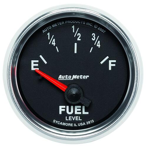 Autometer Gauge, Fuel Level, 2 1/16", 0Ωe To 90Ωf, Elec, Gs, Gs