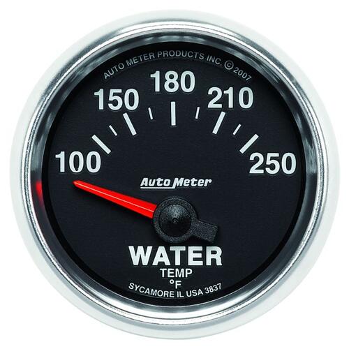 Autometer Gauge, Water Temp, 2 1/16", 100-250ºf, Electric, Gs, Gs