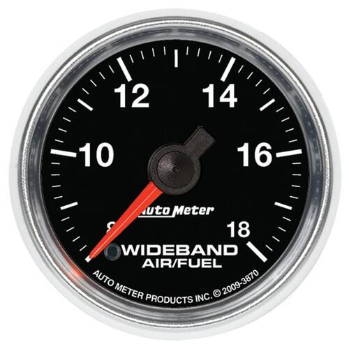 Autometer Gauge, Air/Fuel Ratio-Wideband, Analog, 2 1/16", 8:1-18:1, Stepper Motor, Gs, Gs