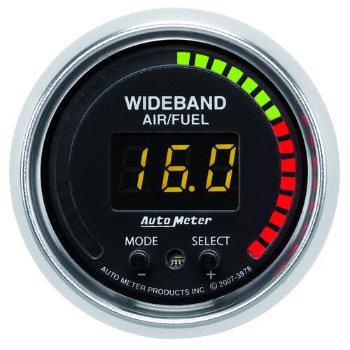 Autometer Gauge, Air/Fuel Ratio-Pro, 2 1/16", 10:1-20:1, Digital W/ Peak & Warn, Gs, Gs