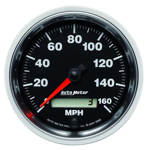 Autometer Gauge, Speedometer, 3 3/8", 160Mph, Elec. Programmable, Gs, Gs