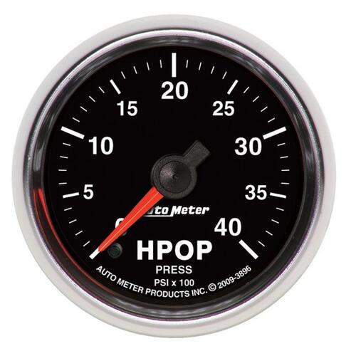 Autometer Gauge, High Press. Oil Pump Press., 2 1/16", 4Kpsi, Digital Stepper Motor, Gs, Gs