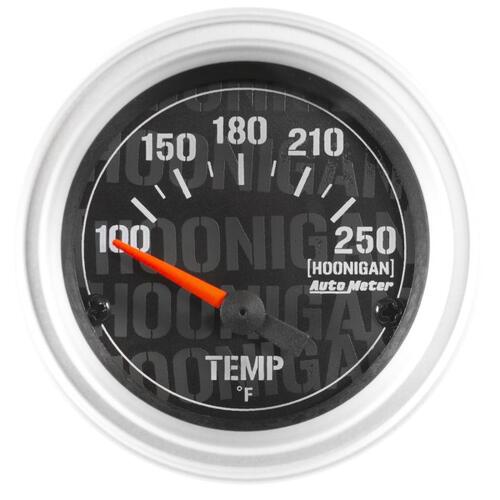Autometer Gauge, Water Temp, 2 1/16", 100-250ºf, Electric, Hoonigan, Hoonigan