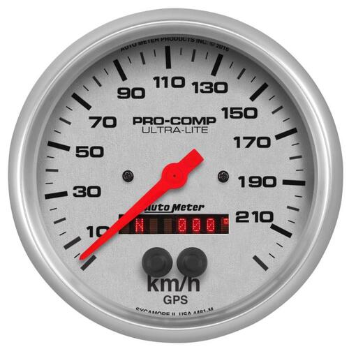 GAUGE, SPEEDOMETER, 5", 225KM/H, GPS, ULTRA-LITE