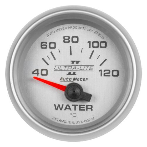 Autometer Gauge, Water Temp, 2 1/16", 40-120ºc, Electric, Ultra-Lite Ii, Ultra-Lite Ii