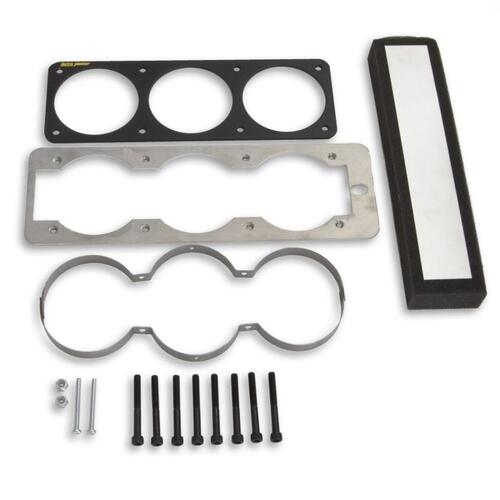 Autometer Gauge Mount, Gauge Cage, Triple, 2 5/8", Black, Mustang 87-93 Fox, Mounting Solutions