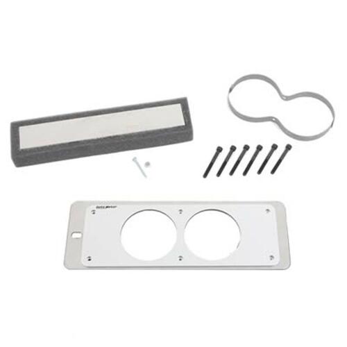 Autometer Gauge Mount, Gauge Cage, Dual, 2 5/8", Silver, Mustang 87-93 Fox, Mounting Solutions