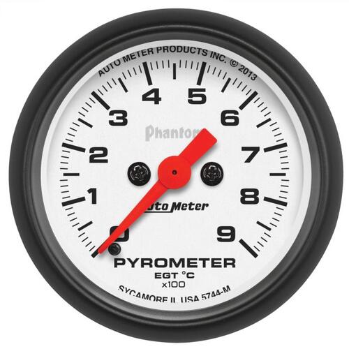 Autometer Gauge, Pyrometer (Egt), 2 1/16", 900ºc, Digital Stepper Motor, Phantom, Phantom