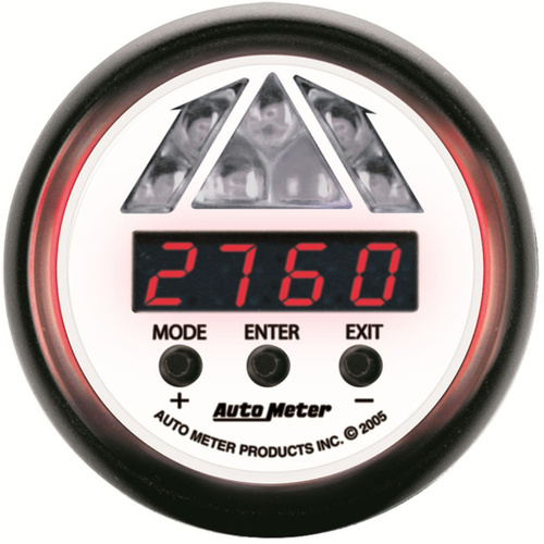 Autometer Gauge, Phantom, Tachometer, Digital RPM w/ LED Shift Light, Each