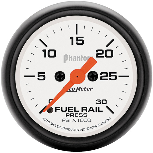 Autometer Gauge, Phantom, RAIL PRESS (RAM 6.7L), 2 1/16 in., 30Kpsi, Digital Stepper Motor,