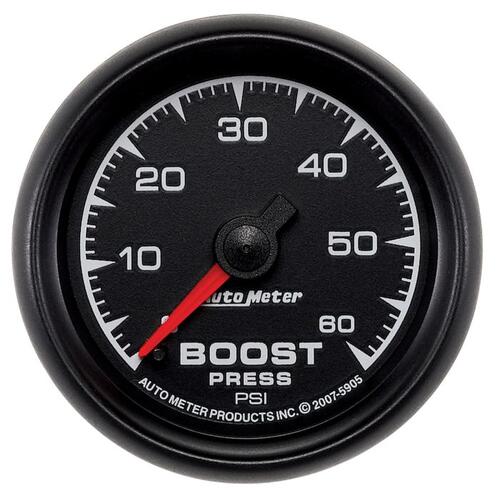 Autometer Gauge, Boost, 2 1/16", 60Psi, Mechanical, Es, Es