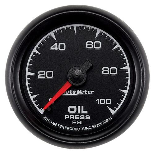 Autometer Gauge, Oil Pressure, 2 1/16", 100Psi, Mechanical, Es, Es