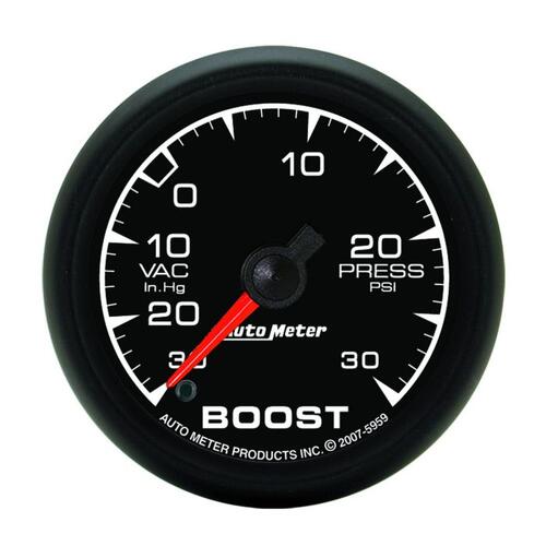 Autometer Gauge, Vac/Boost, 2 1/16", 30Inhg-30Psi, Digital Stepper Motor, Es, Es