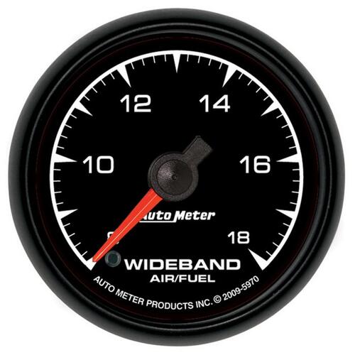 Autometer Gauge, Air/Fuel Ratio-Wideband, Analog, 2 1/16", 8:1-18:1, Stepper Motor, Es, Es