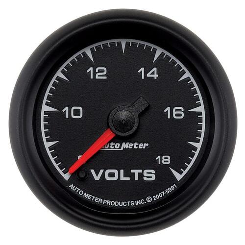 Autometer Gauge, Voltmeter, 2 1/16", 18V, Digital Stepper Motor, Es, Es