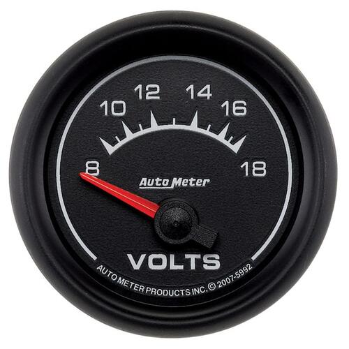 Autometer Gauge, Voltmeter, 2 1/16", 18V, Electric, Es, Es