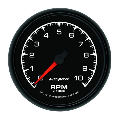 Autometer Gauge, Tachometer, 3 3/8", 10K Rpm, In-Dash, Es, Es