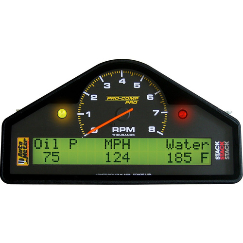 Autometer STREET DASH DISPLAY, 0-8K RPM/Mph/Oil Pressure/OILT/Water Temp./Volt, PRO-COMP