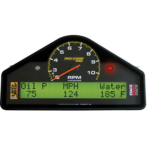 Autometer STREET DASH DISPLAY, 10.0-5K RPM/Mph/Oil Pressure/OILT/Water Temp./Volt, PRO-COMP