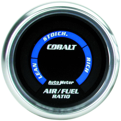 Autometer Gauge, Cobalt, AIR/FUEL RATIO-NARROWBAND, 2 1/16 in., LEAN-RICH, LED ARRAY,