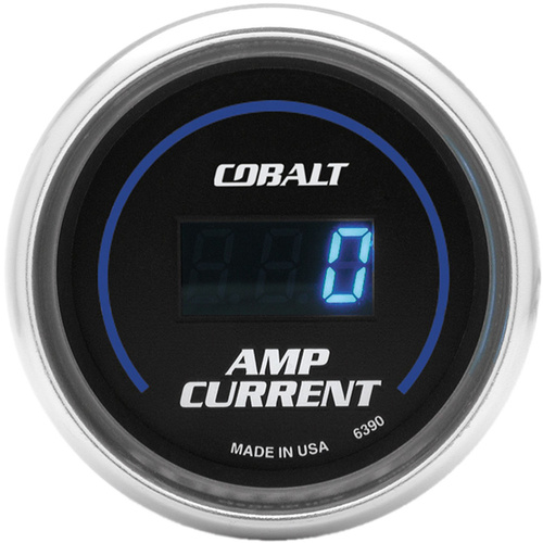 Autometer Gauge, Cobalt, STEREO AMP CURRENT, 2 1/16 in., 250A, Digital,