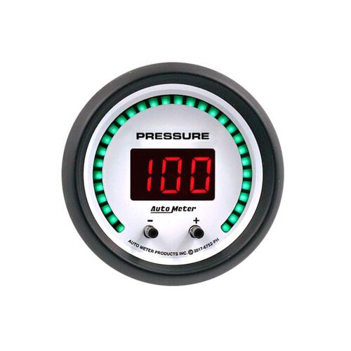 Autometer Gauge, Pressure, 2 1/16", Two Channel, Selectable, Phantom Elite Digital, Phantom