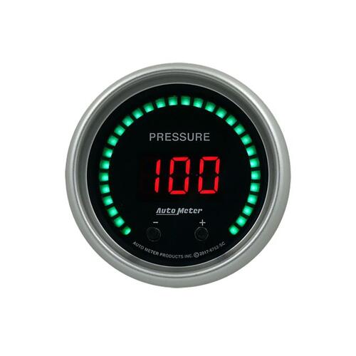 Autometer Gauge, Pressure, 2 1/16", Two Channel, Selectable, Sport-Comp Elite Digital, Sport-Comp