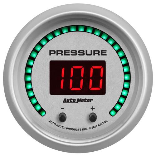 Autometer Gauge, Pressure, 2 1/16", Two Channel, Selectable, Ultra-Lite Elite Digital, Ultra-Lite