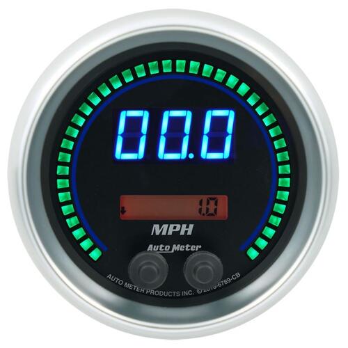 Autometer Gauge, Speedo, 3 3/8", 260 Mph / 260 Km/H, Elec Program, Cobalt Elite Digital, Cobalt
