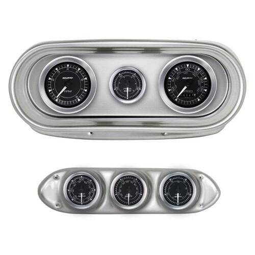 Autometer Direct Fit Dash Kit, Nova 62-65, Tach/Mph/Fuel/Oilp/Wtmp/Volt, Chrono, Chrono