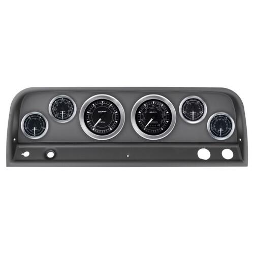 Autometer Direct Fit Dash Kit, Chevy Truck 64-66, Tach/Mph/Fuel/Oilp/Wtmp/Volt, Chrono, Chrono