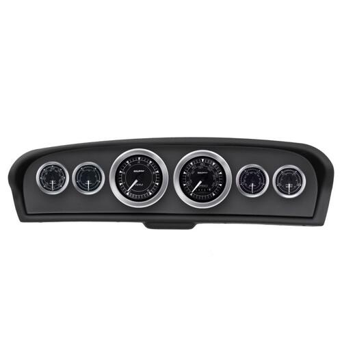 Autometer Direct Fit Dash Kit, Ford Truck 61-66, Tach/Mph/Fuel/Oilp/Wtmp/Volt, Chrono, Chrono
