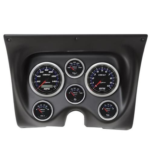 Autometer Direct Fit Dash Kit, Camaro/Firebird 67-68, Tach/Mph/Fuel/Oilp/Wtmp/Volt, Cobalt, Cobalt