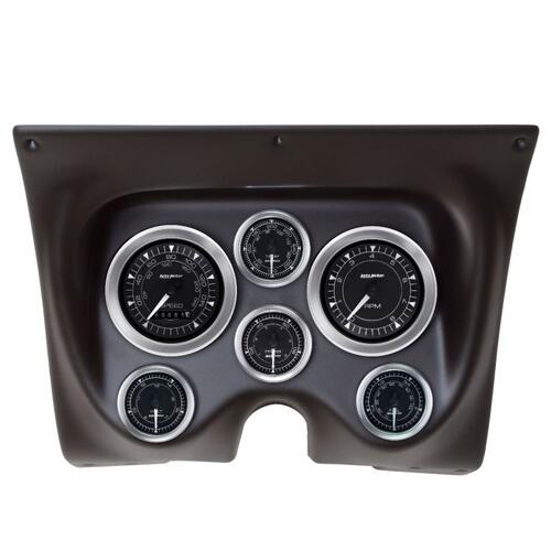 Autometer Direct Fit Dash Kit, Camaro/Firebird 67-68, Tach/Mph/Fuel/Oilp/Wtmp/Volt, Chrono, Chrono