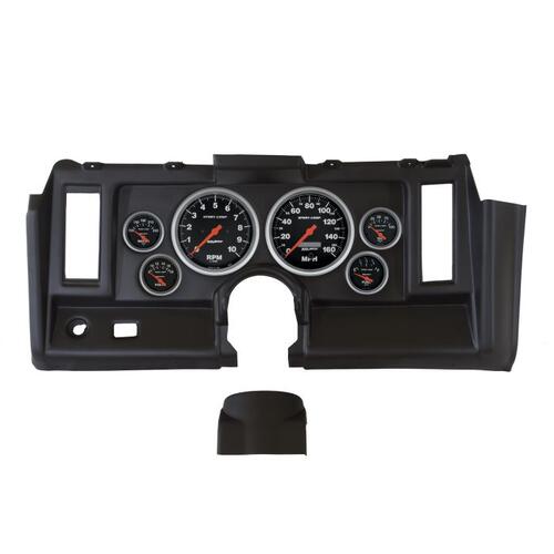 Autometer Direct Fit Dash Kit, Camaro 69, Tach/Mph/Fuel/Oilp/Wtmp/Volt, Sport-Comp, Sport-Comp