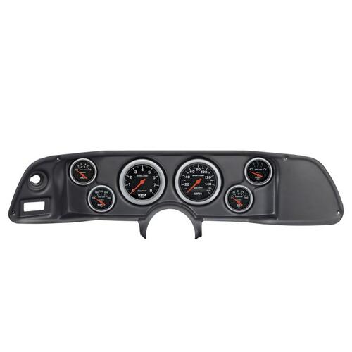 Autometer Direct Fit Dash Kit, Camaro 70-78, Tach/Mph/Fuel/Oilp/Wtmp/Volt, Sport-Comp, Sport-Comp