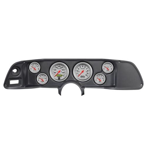 Autometer Direct Fit Dash Kit, Camaro 70-78, Tach/Mph/Fuel/Oilp/Wtmp/Volt, Ultra-Lite, Ultra-Lite