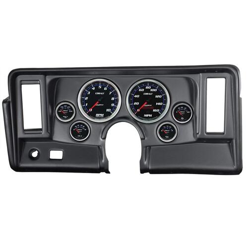 Autometer Direct Fit Dash Kit, Nova 69-76, Tach/Mph/Fuel/Oilp/Wtmp/Volt, Cobalt, Cobalt