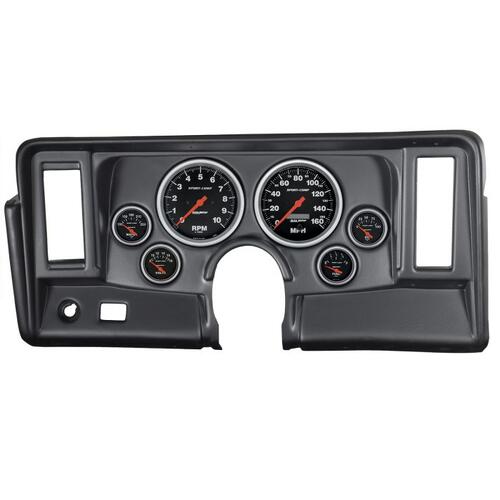 Autometer Direct Fit Dash Kit, Nova 69-76, Tach/Mph/Fuel/Oilp/Wtmp/Volt, Sport-Comp, Sport-Comp