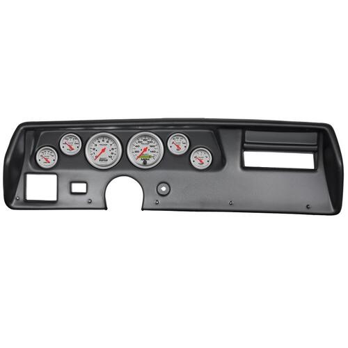Autometer Direct Fit Dash Kit, Chevelless/Elcamino/Monte 70-72, Rpm/Mph/Fuel/Oilp/Wtmp/Bat, Ul, Ultr