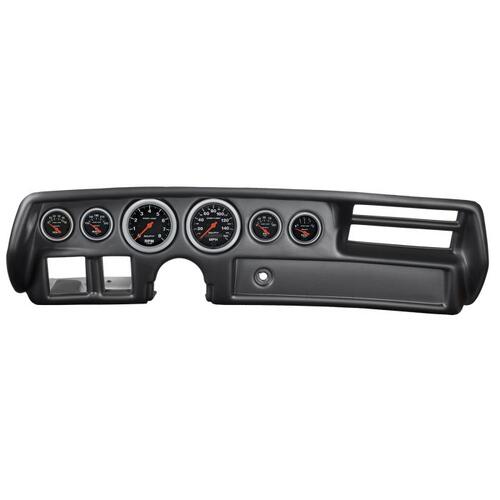Autometer Direct Fit Dash Kit, Chevelle/Elcamino/Malibu 70-72, Rpm/Mph/Fuel/Oilp/Wtmp/Volt, Sc, Spor
